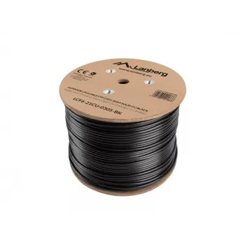 Lanberg LCF6-21CU-0305-BK võrgukaabel must 305 m Cat6 F/UTP (FTP) välistingimustes