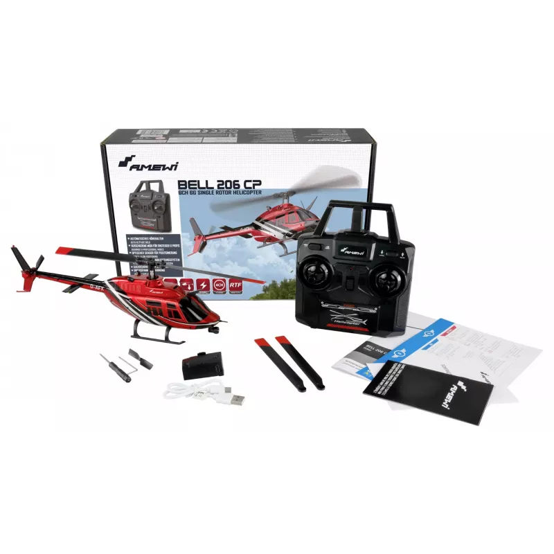 Amewi Bell 206 Jet Ranger kopter 6-kanaliga