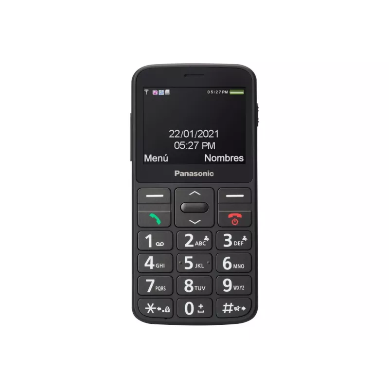 Mobiiltelefon Panasonic KX-TU160 — 2,4 tolli TFT, üks SIM, 2G, 320×240, Bluetooth, USB-C, 0,3 MP kaamera, must