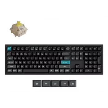 Mehaaniline täissuuruses klaviatuur Keychron Q6 Ultra 8K — USB, RF-juhtmevaba ja Bluetooth, RGB-taustvalgustus, must