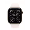 Nutikell Apple Watch Series 11 GPS + Cellular 42mm kuldne titaankorpus, helepunane sportrihm M/L