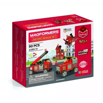 Ehitusklotsid MAGFORMERS Emergency set — magnetiline ehituskomplekt päästevahendite ja -stseenide jaoks