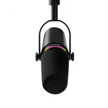 Shure MV7+-K-BNDL - kõnepuldi/vokaalmikrofon XLR/USB-C pesaga, must + lauajalg GATOR