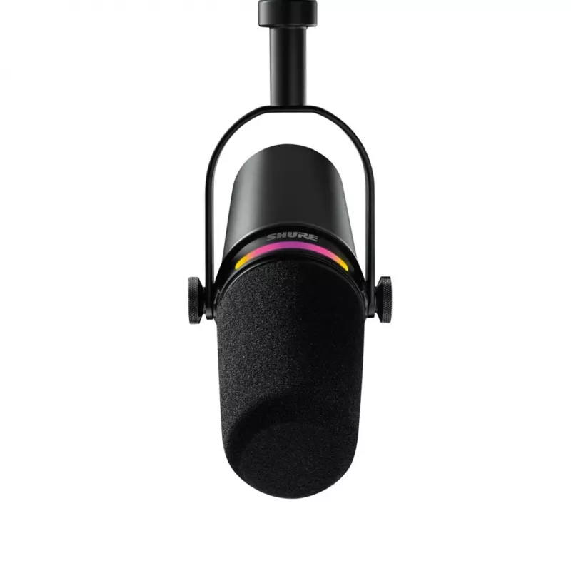 Shure MV7+-K-BNDL - kõnepuldi/vokaalmikrofon XLR/USB-C pesaga, must + lauajalg GATOR