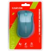 CANYON MW-11, 2,4 GHz juhtmevaba hiir, 3 nupuga, DPI 1200, Aku: AAA*2 tk, Sinine67*109*38 mm 0,063 kg