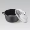 Maestro MR-4624C pott kaanega 24 cm 4 l must