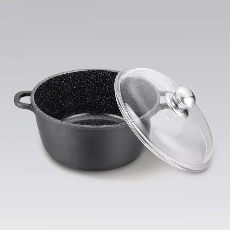 Maestro MR-4624C pott kaanega 24 cm 4 l must