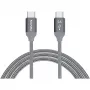 USB-kaabel Nevox 1654 USB 2.0 2m USB C Hall Hõbedane