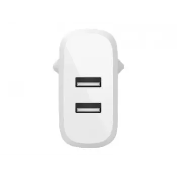 Belkin BOOST CHARGE - Toiteplokk - 24 W - QC 3.0 - 2 väljundporti (USB) - Valge (WCB002VFWH)