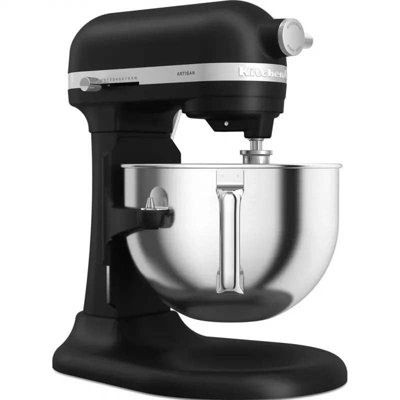 KitchenAid 5KSM60SPXEBM laudmikser 375 W Must, Hall, Roostevaba teras