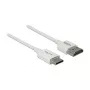 HDMI-kaabel DeLOCK 85142 1m HDMI tüüp A tüüp C valge
