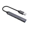 USB-hub SAVIO AK-70, 7-port USB 3.0, 4 kasutatavat porti, USB Type-A host, 5 Gbit/s edastuskiirus, garantii 2 aastat