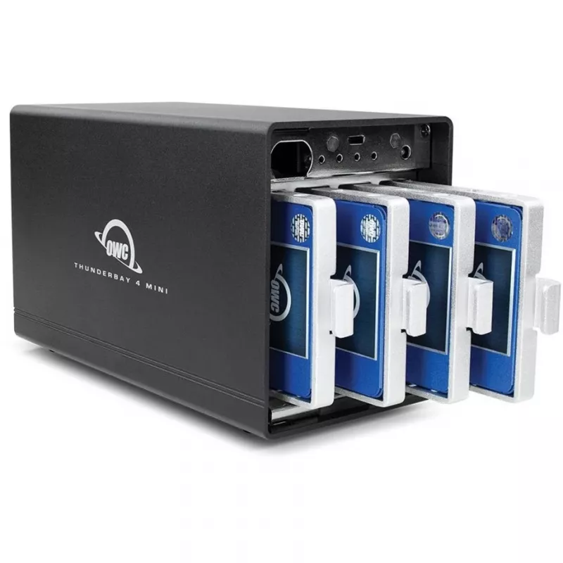 ThunderBay 4 mini, kõvakettakorpus must, professionaalne 4-kettaline HDD/SSD Thunderbolt 3 korpus