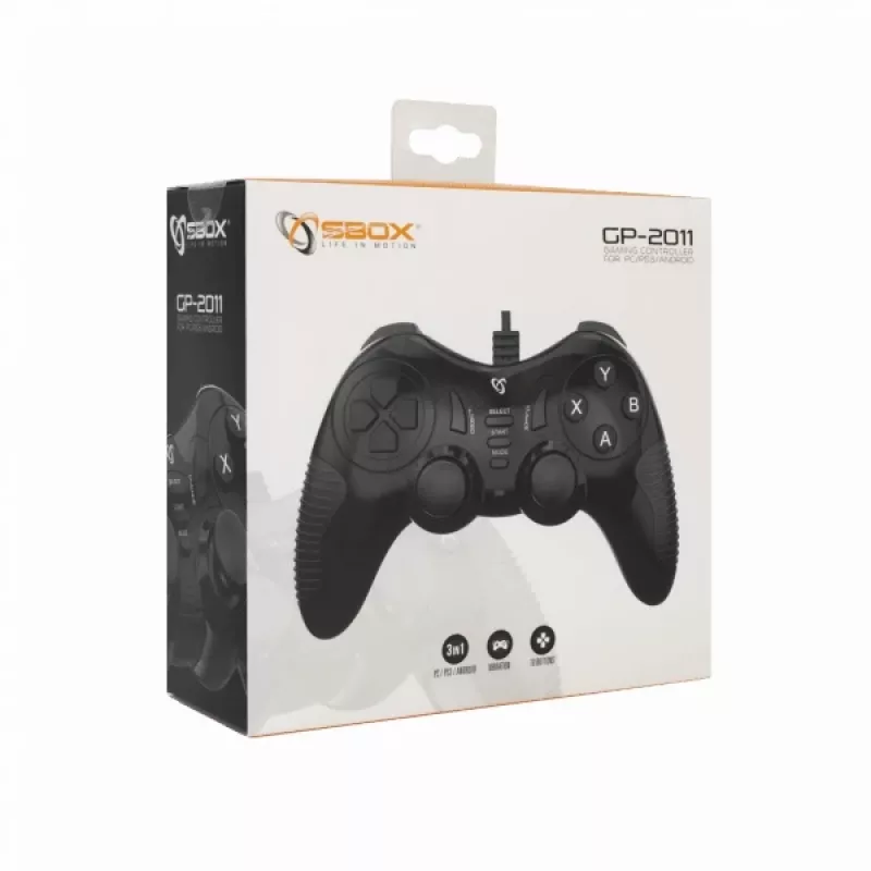 Sbox GP-2011 mängupult arvutile, PS3-le ja Android TV-le