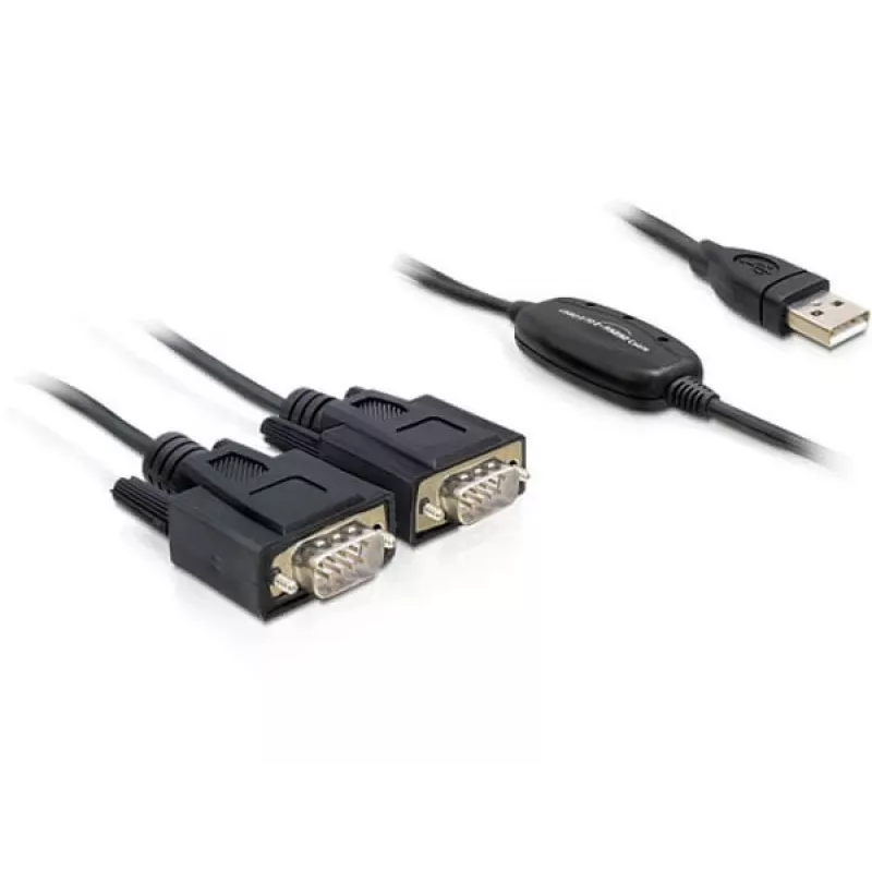Jadakaabel DeLOCK 2x RS232/USB 2.0 Must 61886