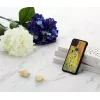 Nutitelefoni ümbris iKins iPhone 11 Pro Max jaoks — must suudluse disain, kaitsev ümbris