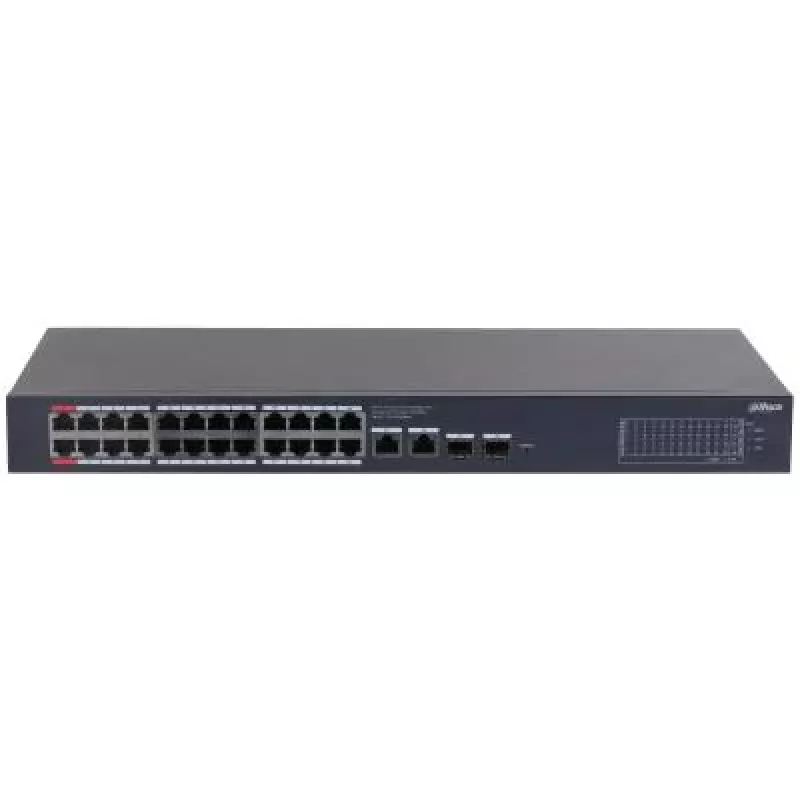 Dahua Technology CS4228-24GT-240 võrgulüliti hallatav L2 Gigabit Ethernet (10/100/1000) Power over Ethernet (PoE) Must