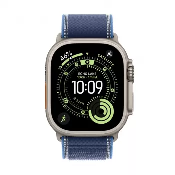 Apple Watch Ultra 3 GPS + Cellular 49mm Natural Titanium korpus sinise/helesinise Trail Loop - S/M | Apple