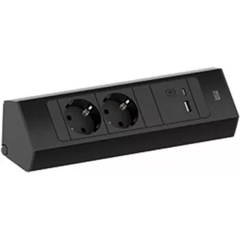 Bachmann CASIA 2 pikendusjuhe 2x CEE7/3 pistikupesa ja 1x USB A/C 22W