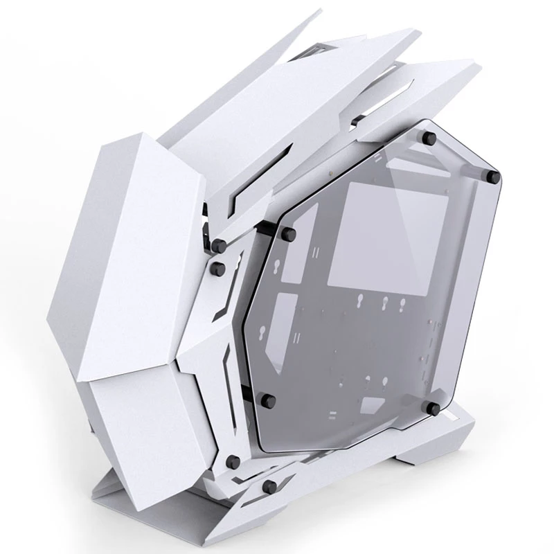 Mini Micro-ATX torn Jonsbo MOD3 karastatud klaasist valge PC korpus, Mini-ITX/Micro-ATX tugi