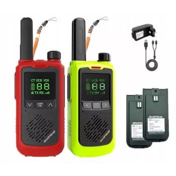 Käsijaam raadio Baofeng BF-T17 roheline — 16 kanalit, 5 W, 400–470 MHz, 1500 mAh aku