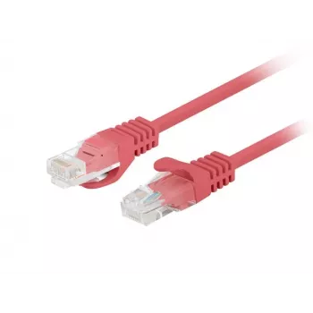Võrgukaabel LANBERG PCF6-20CC-0025-R Cat6 U/UTP RJ-45 kuni RJ-45 0,25 m Punane, CCA, 250 MHz
