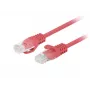 Võrgukaabel LANBERG PCF6-20CC-0025-R Cat6 U/UTP RJ-45 kuni RJ-45 0,25 m Punane, CCA, 250 MHz