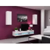 TV-alus cama meble VIGO NEW 30/180/40, valge läikiv pealispind, puitlaastplaat, 1800×400×300 mm
