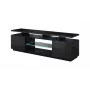TV-kapp cama meble EVA 180x40x56 cm, must läikiv, MDF pealispind, must raam