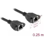 Võrgukaabel DeLOCK 90782 Must 0.25 m Cat6a S/FTP