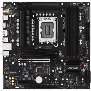 Emaplaat ASRock B860M Pro-A micro ATX — Intel B860, LGA 1851, DDR5, 4 DIMM, kuni 256 GB, 2.5Gb Ethernet
