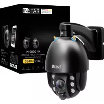 IP-kaamera Instar IN-9820 4K — must, 180° vaateväli