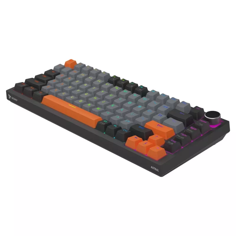 Savio ASTRAL BLACK JADE 3 COLOURS klaviatuur Gaming USB QWERTY US International