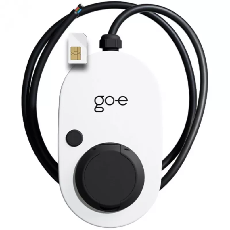 Laadija Gemini 2.0, 11 kW (16A 3-faasiline), seinakast valge/must, kaablita, 4G/LTE