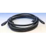 USB-C–USB-C kaabel Elotouch E969524 0,6 m must – USB-andmekaabel