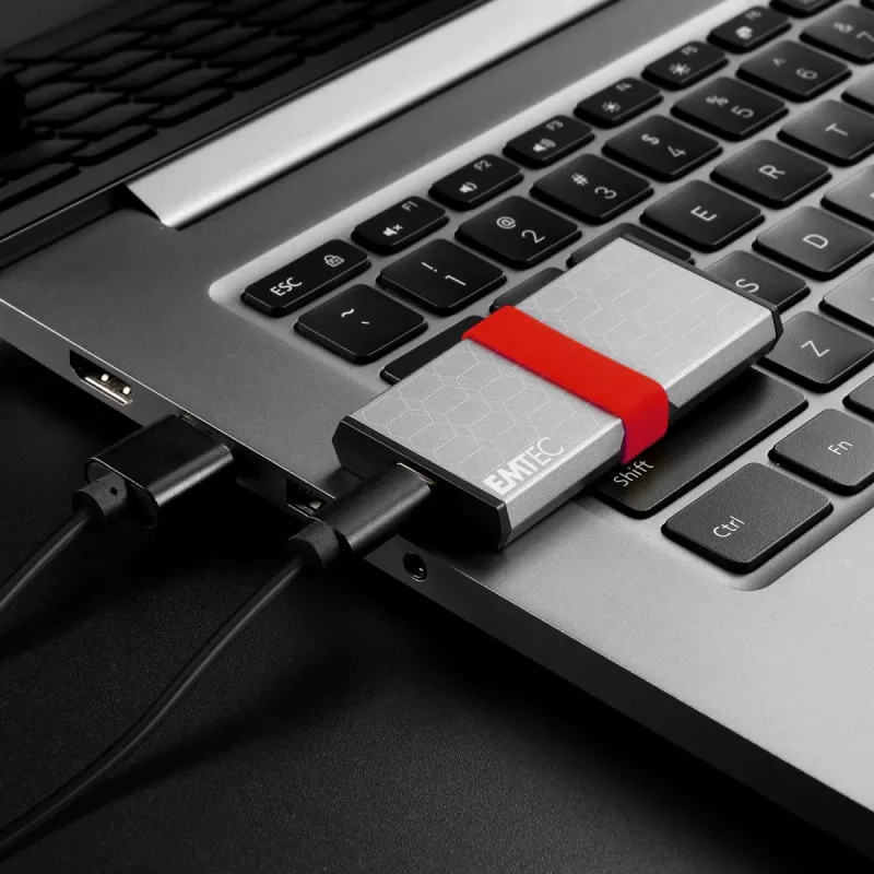 Emtec X205 Mini 1 TB USB Type-C USB 3.2 Gen 2x2 Hõbedane