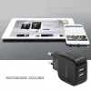 Qoltec 50188 mobiilseadmete laadija sülearvutile, nutitelefonile, nutikellale, tahvelarvutile, telefonile, universaalne must AC, DC siseruumides