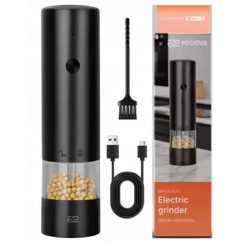 Soolaveski PROMIS MP34, keraamiline tera, reguleeritav jahvatus, 180 mm, must, USB