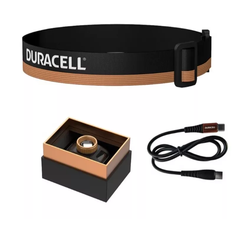 Duracell DH850R Gift Box Pealamp must, oranž