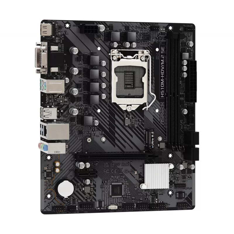 ASRock H510M-HDV/M.2 SE Micro-ATX emaplaat