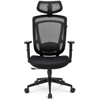 Kontoritool Sharkoon OfficePal C10 — must, ergonoomiline disain, reguleeritav kõrgus