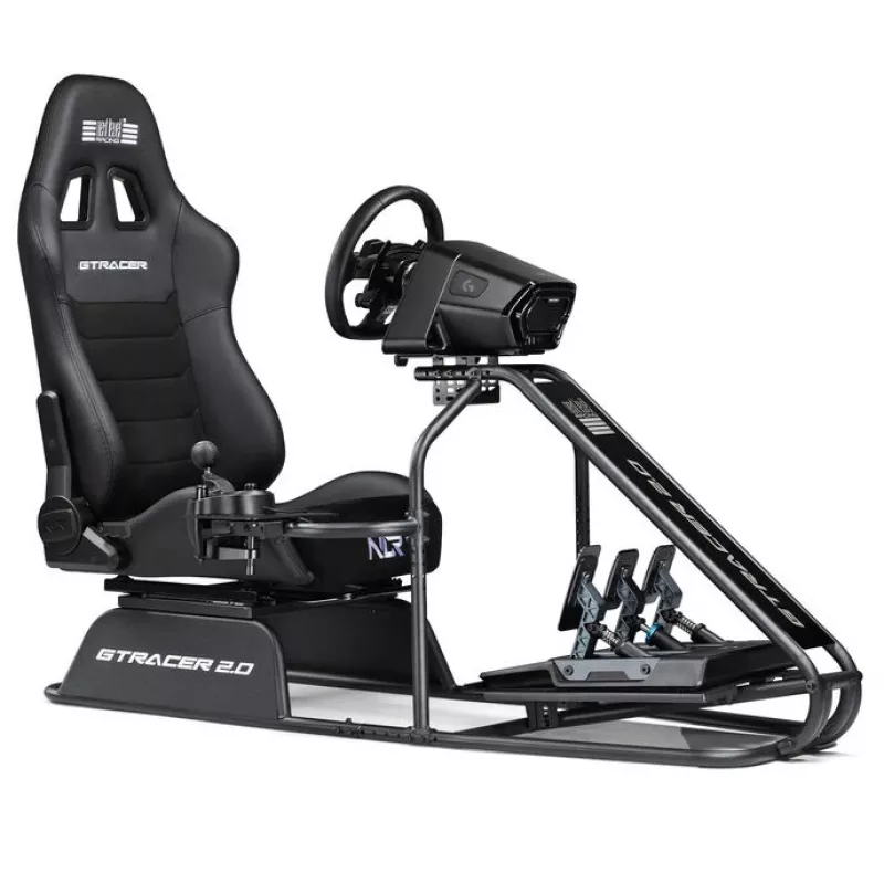 Võidusõidusimulaatori kokpit Next Level Racing GTRacer 2.0 Must reguleeritava istmeraamiga