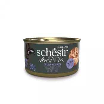 Märg kassitoit Agras Pet Foods Schesir after Dark Complete Brühe 80 g — kana, teravaba, gluteeni- ja sojavaba