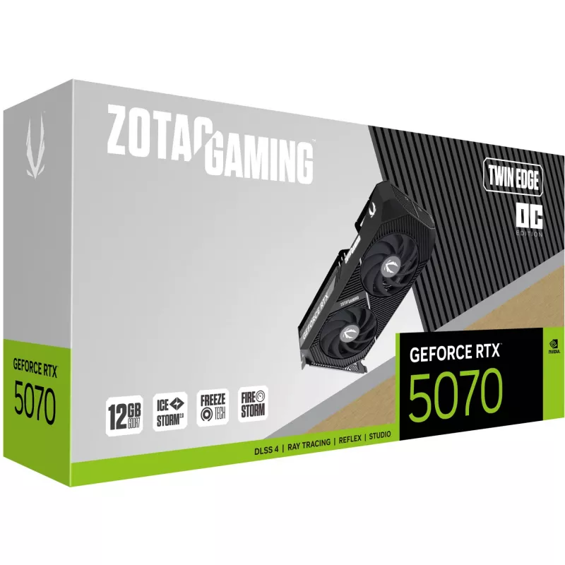 ZOTAC GAMING GeForce RTX 5070 Twin Edge OC 12GB GDDR7 graafikakaart