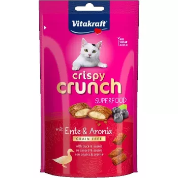 Kassimaiused Vitakraft Crispy Crunch Pardiliha arooniaga 60 g - krõmpsuv suupiste täiskasvanud kassidele