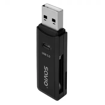 SD-kaardilugeja, USB 2.0, 480 Mbps, AK-63 Savio SAVAK-63