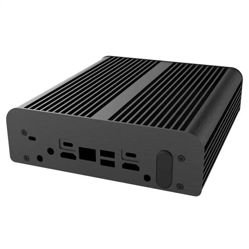 Arvutikorpus Akasa Newton RC kompaktne ventilaatorita korpus ASUS NUC 14 Pro jaoks, Mini ITX, must