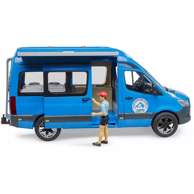 BRUDER Camper MB Sprinter 02684 juhiga – mudelsõiduki mänguasi