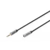 Digitus Audio pikenduskaabel 3,5 mm pistik 3,5 mm pesasse 1,8 m Must