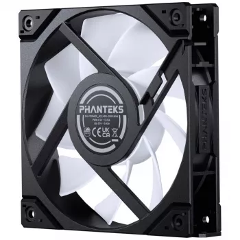 Phanteks M25 Gen2 120 mm PWM D-RGB korpuse ventilaator - must
